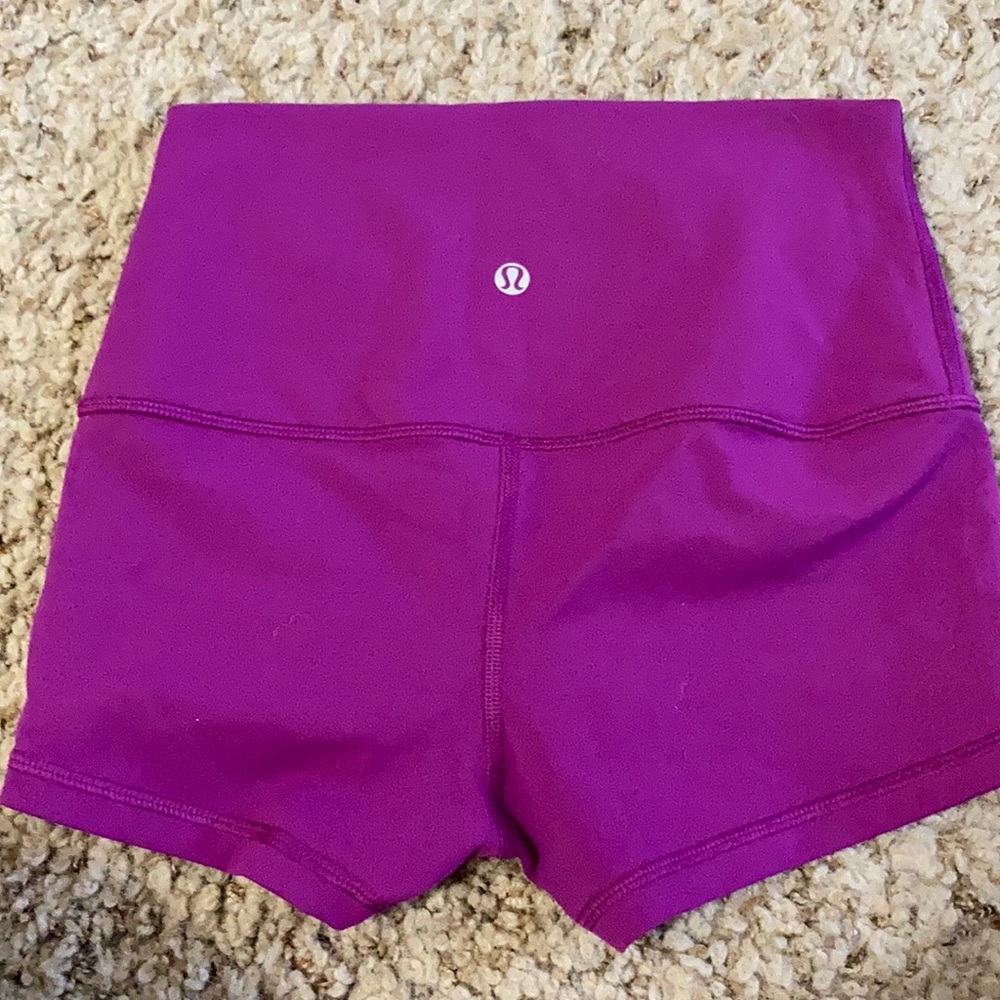 Size 4 Lululemon High Waisted Booty Shorts